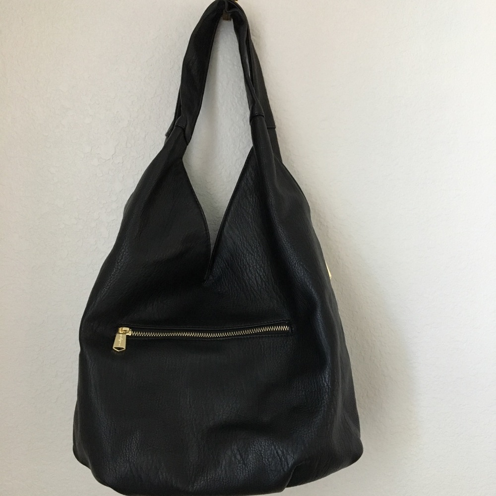 Anthropologie Urban Originals Black Leather Purse